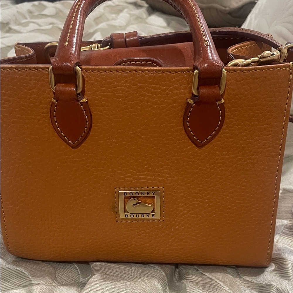 Dooney & Bourke Orange Leather Satchel